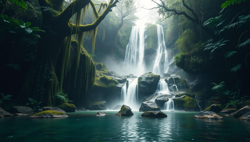 Air Terjun di Musim Hujan